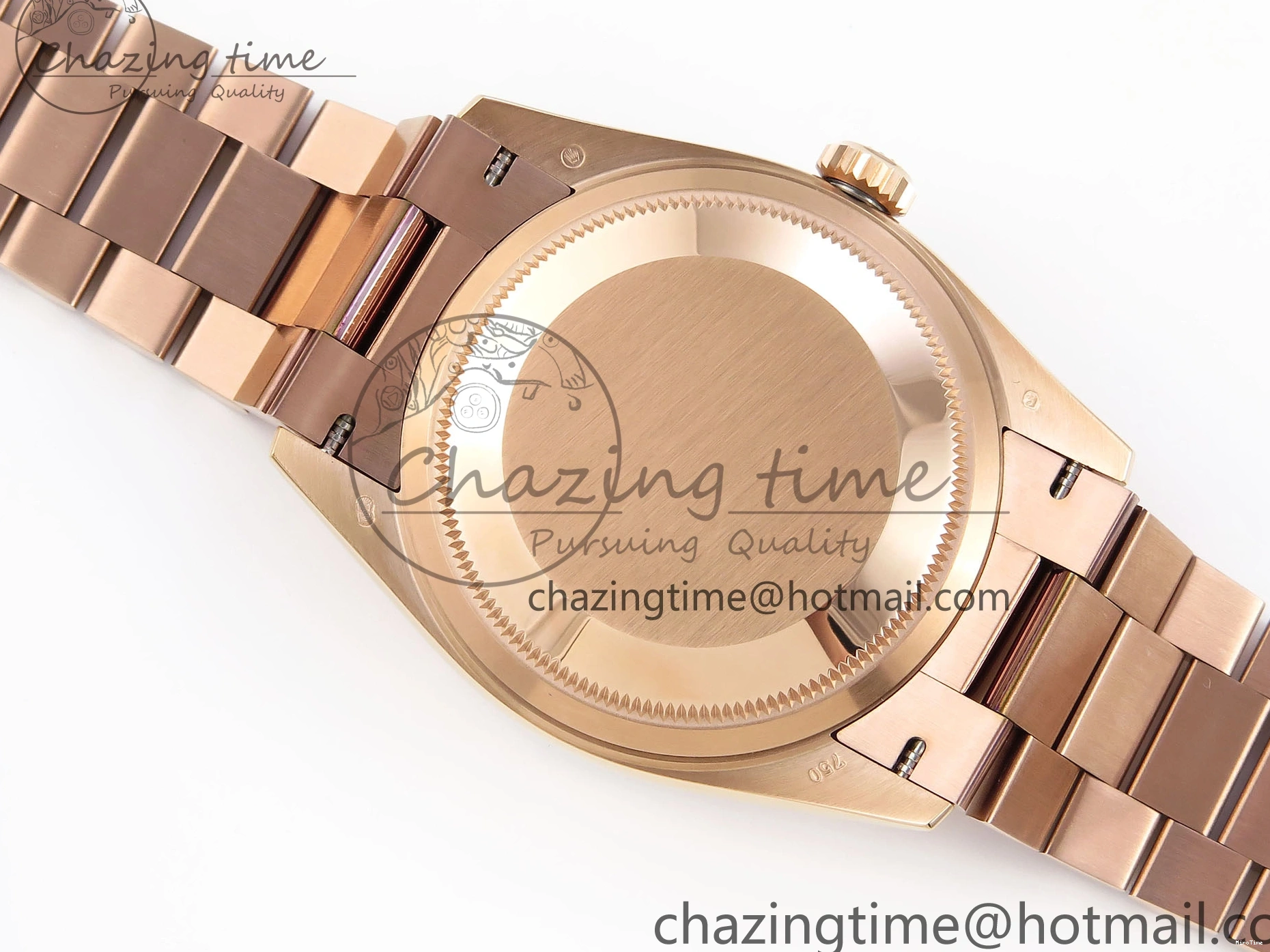 MiroTime 0413 Sophisticated Day Date 36 RG RAF 1:1 Best Edition Green Stone Dial on RG Bracelet A 1846